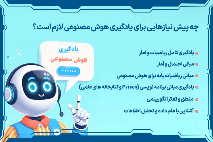 چه پیش نیازهایی برای یادگیری هوش مصنوعی لازم است؟